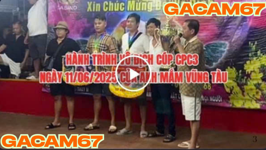 CHÚC MỪNG ANH MẮM VT ĐÃ TRỞ THÀNH NHÀ VÔ ĐỊCH TẠI GIẢI VÔ ĐỊCH CÚP TỔ CHỨC TẠI CPC3 NGÀY 11-6-2025